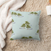 水彩樹木の装飾用クッション クッション (ブランケット)