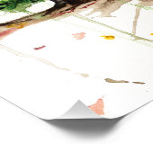 水彩樹木プリント フォトプリント (角)