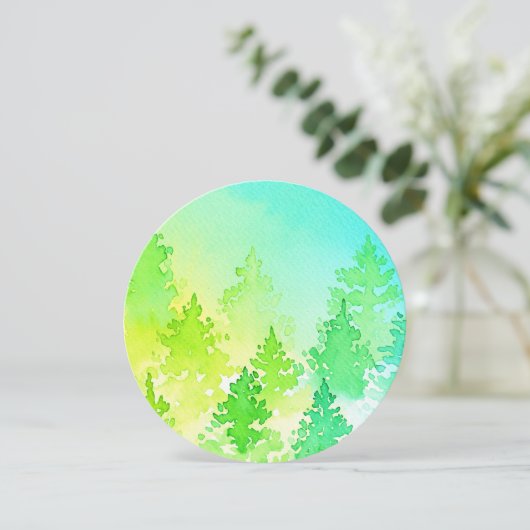 水彩樹木 (スタンド正面)