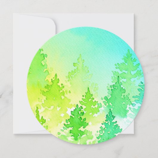 水彩樹木 (正面)