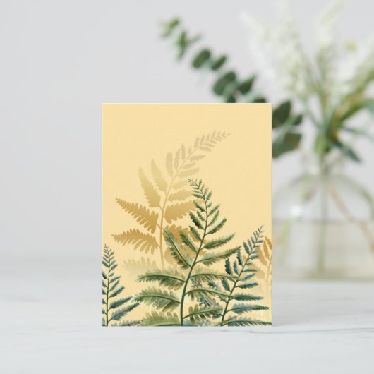 水彩樹木2 ポストカード (スタンド正面)