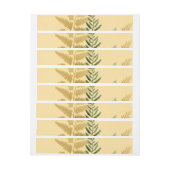 水彩樹木2 ラップアラウンドラベル (シート)