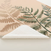 水彩樹木4 シェルパブランケット (3/4)