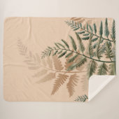 水彩樹木4 シェルパブランケット (正面(横))