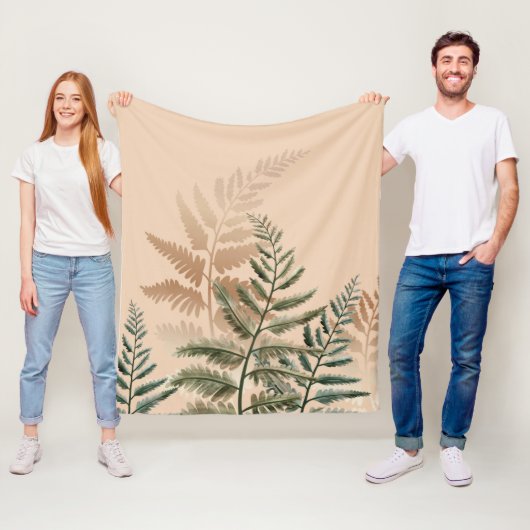 水彩樹木4 フリースブランケット (インサイチュ)