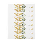 水彩樹木6 ラップアラウンドラベル (シート)