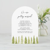 水彩樹木 ウェディング招待状 招待状 (スタンド正面)