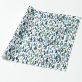 水彩樹木 ラッピングペーパー (アンロールド)