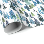 水彩樹木 ラッピングペーパー (ロールコーナー)