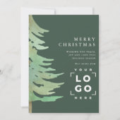水彩樹木 法人 緑 エレガント シーズンカード (正面)