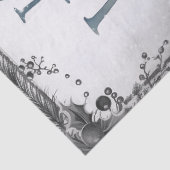 水彩樹林冬の鹿 薄葉紙 (詳細)