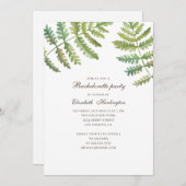 水彩樹林地バチェロレッテ 招待状 (正面/裏面)