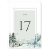 水彩樹林林 テーブルナンバー (裏面)