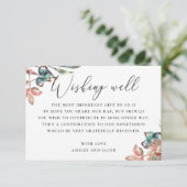水彩樹林植物性結婚の願い事 エンクロージャーカード (スタンド正面)