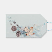 水彩樹林鹿 ギフトタグ (正面(横))