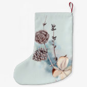 水彩樹林鹿 スモールクリスマスストッキング (裏面)