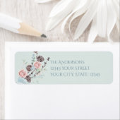 水彩樹林鹿 ラベル (インサイチュ)