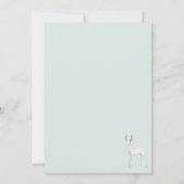 水彩樹林鹿 招待状 (裏面)