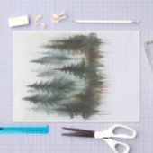 水彩樹素朴野結婚野 薄葉紙 (クラフト)