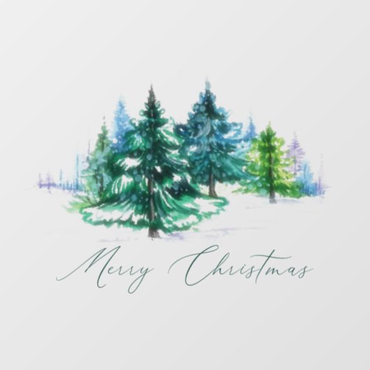 水彩樹 ウィンドウサイン (シート)