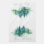水彩樹 キッチンタオル (縦)
