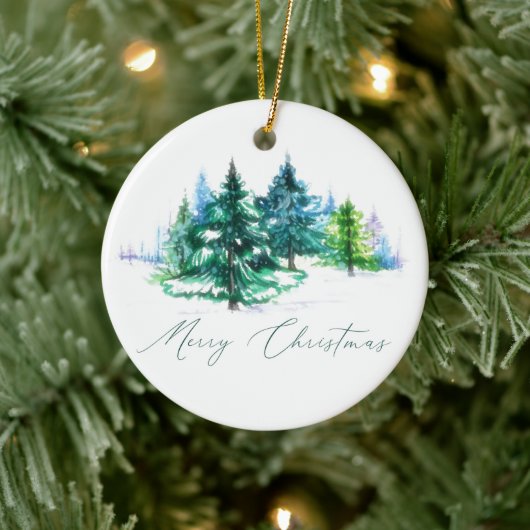 水彩樹 セラミックオーナメント (ツリー)