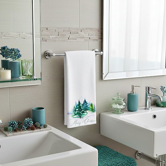 水彩樹 ハンドタオル