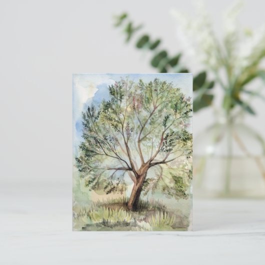 水彩樹 ポストカード (スタンド正面)