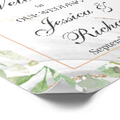 水彩歓迎結婚ポスター看板 ポスター (角)