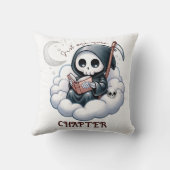 水彩死神の本の恋人 クッション (裏面)