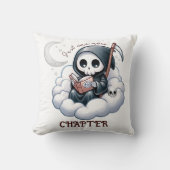 水彩死神の本の恋人 クッション (正面)