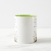 水彩母が種の母の日のマグカップを植える ツートーンマグカップ (中央)