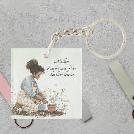 水彩母が種の母の日を植える|過去記事 キーホルダー