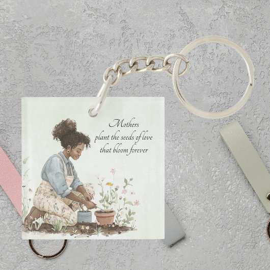 水彩母が種の母の日を植える|過去記事 キーホルダー