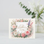 水彩母の日はがき ポストカード (スタンド正面)