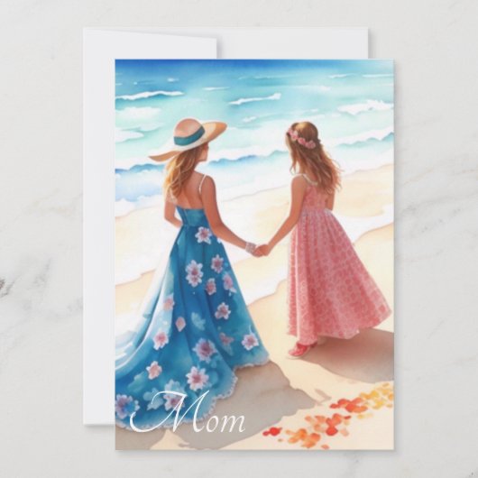 水彩母の日用カード (正面)