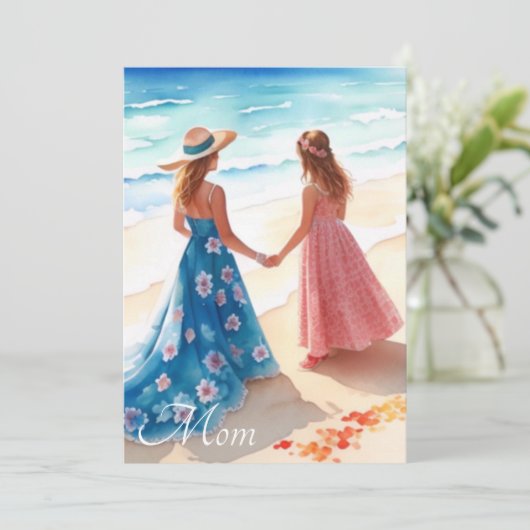 水彩母の日用カード (スタンド正面)