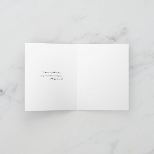 水彩母マリア宗教カトリックフローラ シーズンカード (内部)