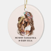 水彩母娘(2) セラミックオーナメント (左)