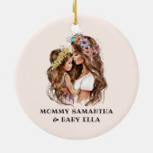 水彩母娘(2) セラミックオーナメント (裏面)