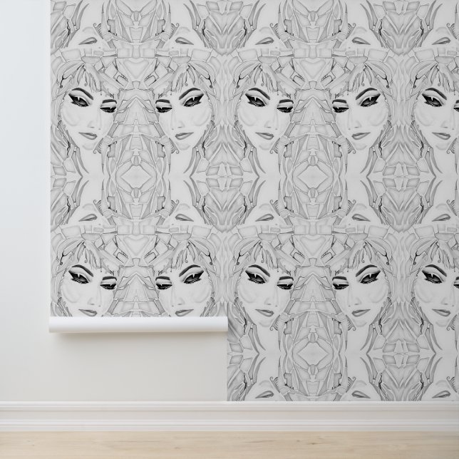 水彩比喩モノクロフェミニンカラー 壁紙 (アプリケーション)