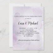 水彩毛良田結婚婚約招待状 招待状 (裏面)