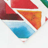 水彩民族幾何学模様。 フリースブランケット (角)