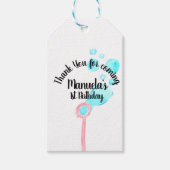 水彩気泡ワンドポップ・アートのポップ・アートのポップ・アートの誕生日 ギフトタグ (正面)