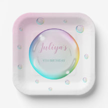 水彩気泡誕生日