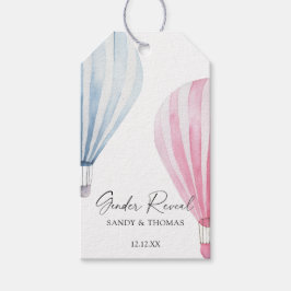 水彩気球ジェンダー表示 ギフトタグ
