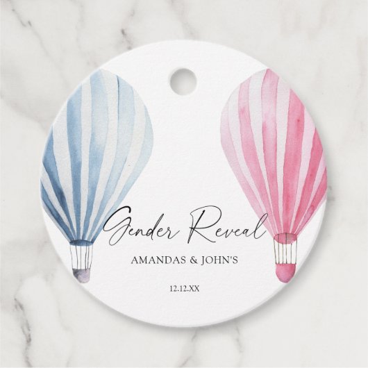 水彩気球ジェンダー表示 フェイバータグ (正面)