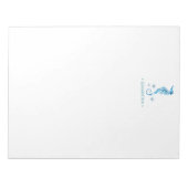 水彩水上文具パーソナライズされた具 ノートパッド (正面)