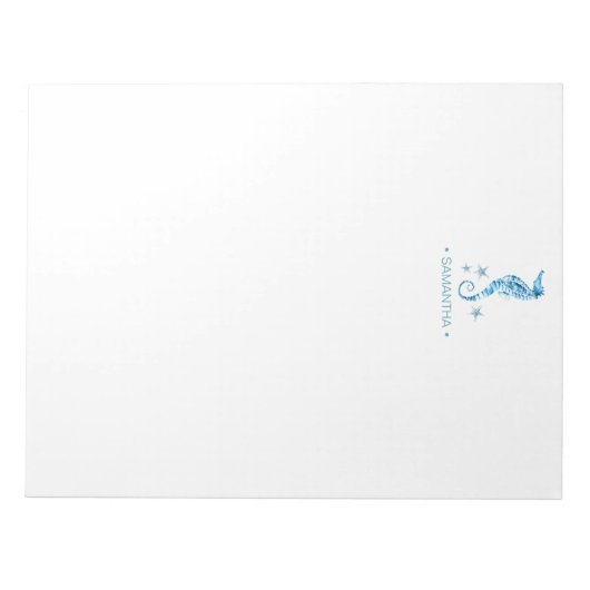 水彩水上文具パーソナライズされた具 ノートパッド (正面)