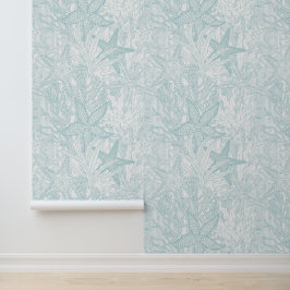 水彩水中植物スターフィッシュアクアコースト 壁紙